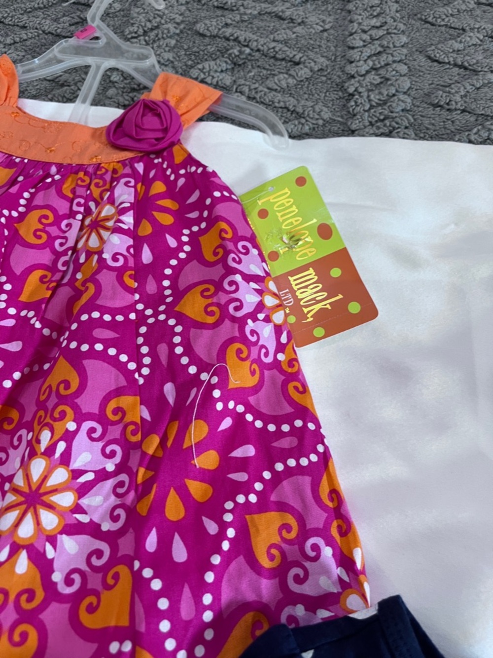OP Girls Multi-Print Swimsuit Set with Pink Stripe Paw All of that.